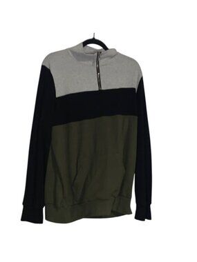 Colorblock Half-Zip Pullover Sweatshirt 2XL